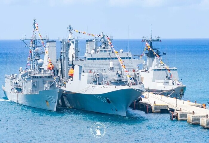 海軍敦睦艦隊抵友邦聖克里斯多福訪問