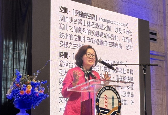 陳郁秀舊金山文化交流　演說譽台灣人讓寶島閃亮