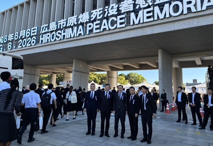 李逸洋出席廣島和平紀念儀式　籲實現無核武世界