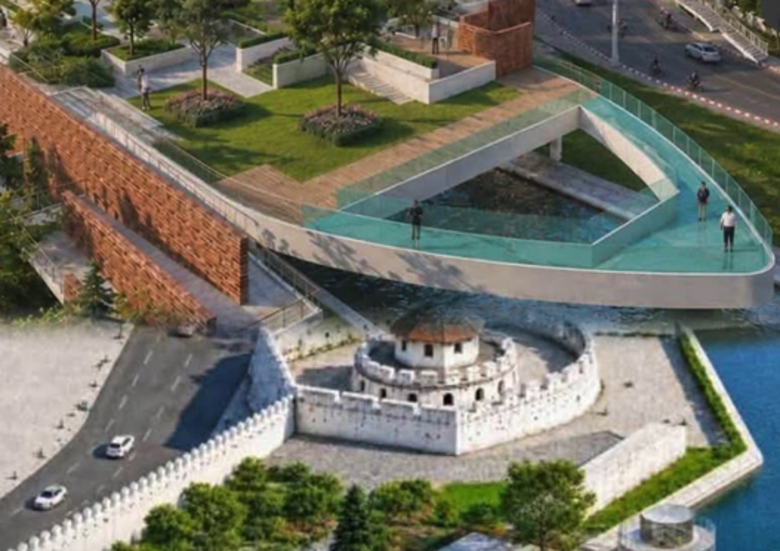 曼谷再添歷史新地標　大鞦韆金山寺一帶規劃4500平方公尺雙層公園
