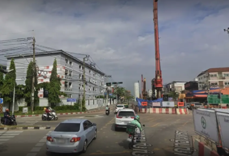 曼谷Lam Lok路口封閉8天　興建跨線橋籲用路人改道