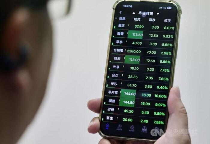 電子傳產弱　台股收46940點下跌242點