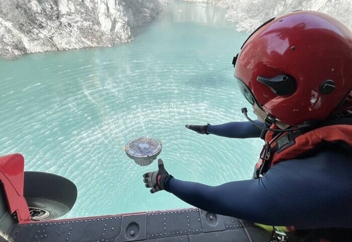 馬太鞍溪堰塞湖防救災逾年　空勤總隊直升機水位計布放寫歷史