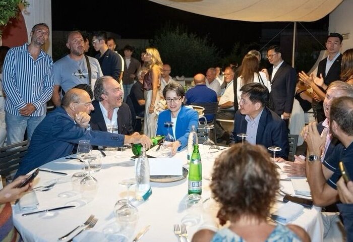 林佳龍陪同副總統訪義大利　歐洲議會副議長晚宴歡迎
