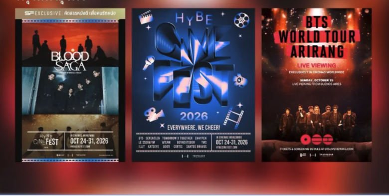 HYBE電影節10月登場　BTS南美巡演將同步直播