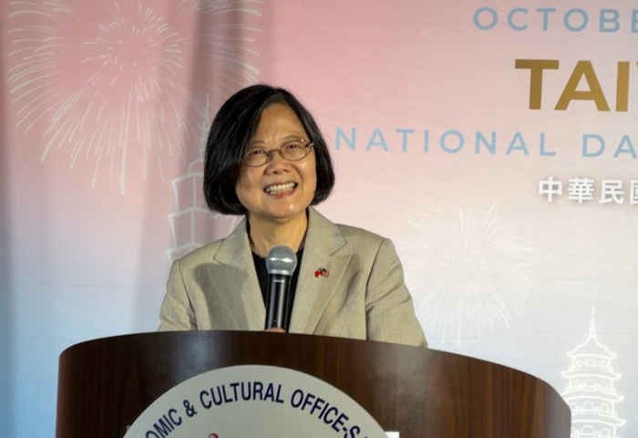 首度卸任總統參與舊金山駐處國慶酒會　蔡英文：台灣逐步走進世界